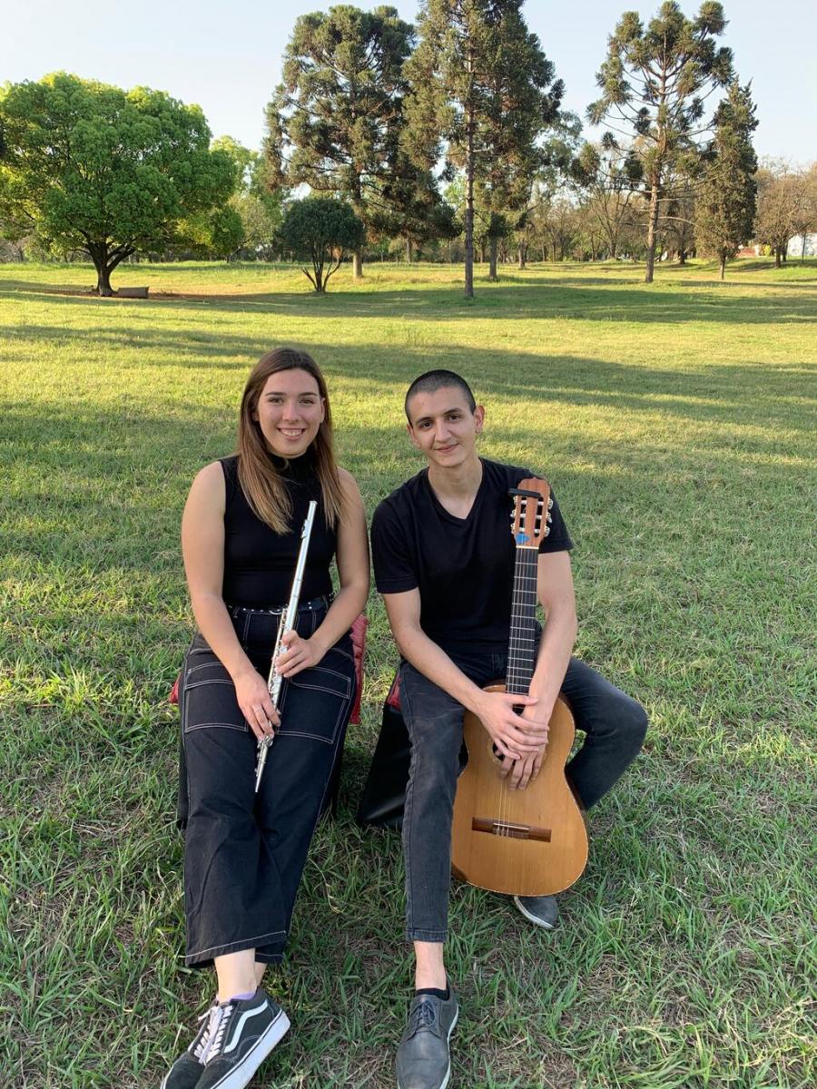 Luisina Bellomío con Sergio Bazán 