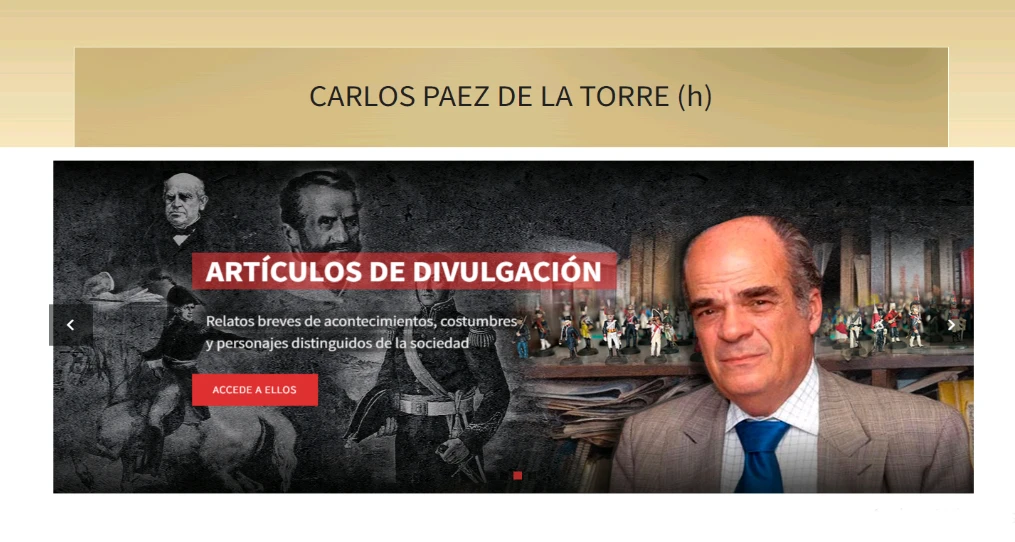 AL ALCANCE DE TODOS. La página web dedicada al historiador.