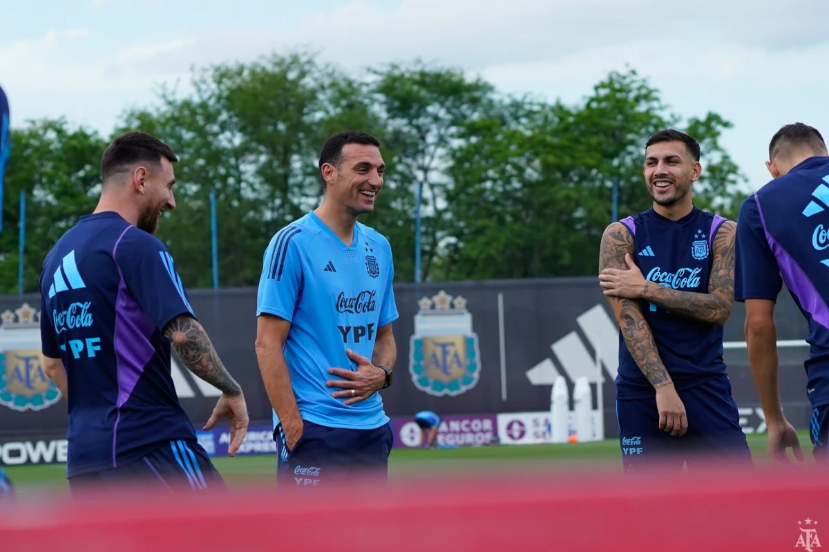 Entrenamiento de la Selección. FOTO DE AFA