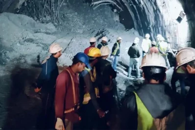 India: obreros están atrapados hace una semana en un túnel