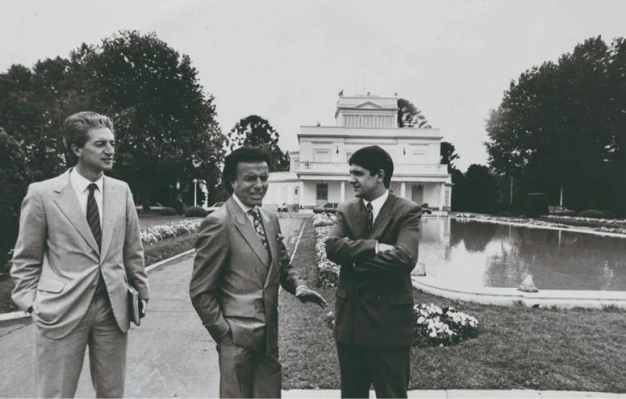 Carlos Menem en la Quinta de Olivos.