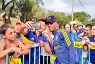 Boca llegó a Córdoba para la final ante Estudiantes