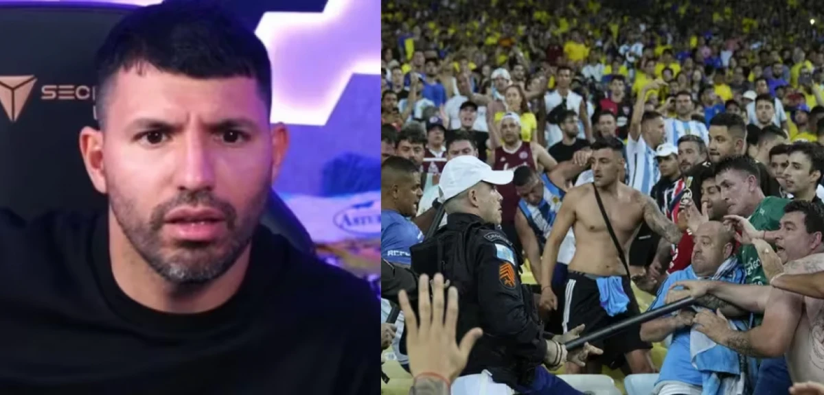 El “Kun” Agüero opinó sobre la represión a los hinchas argentinos en Brasil: No puede volver a pasar