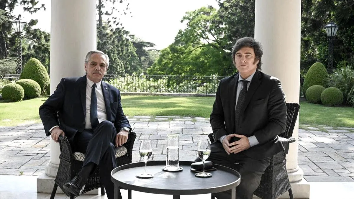 Alberto Fernández y Javier Milei