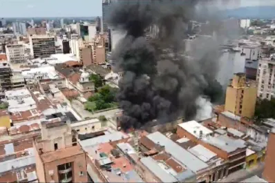 Mirá cómo quedó el Mercado Persia por dentro después del incendio