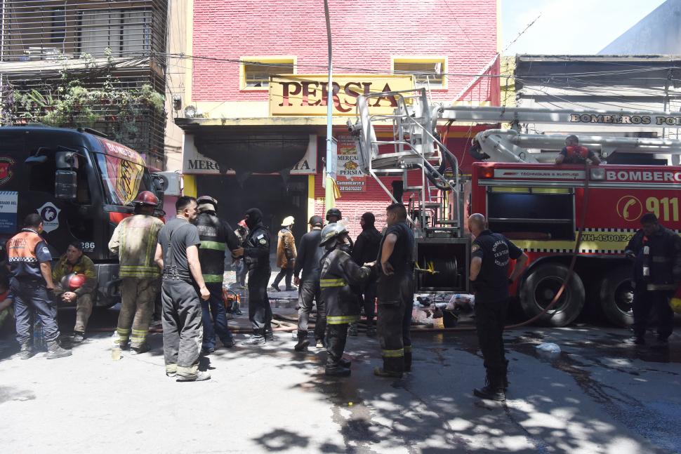 Fue un día de dolor e impotencia para los bomberos