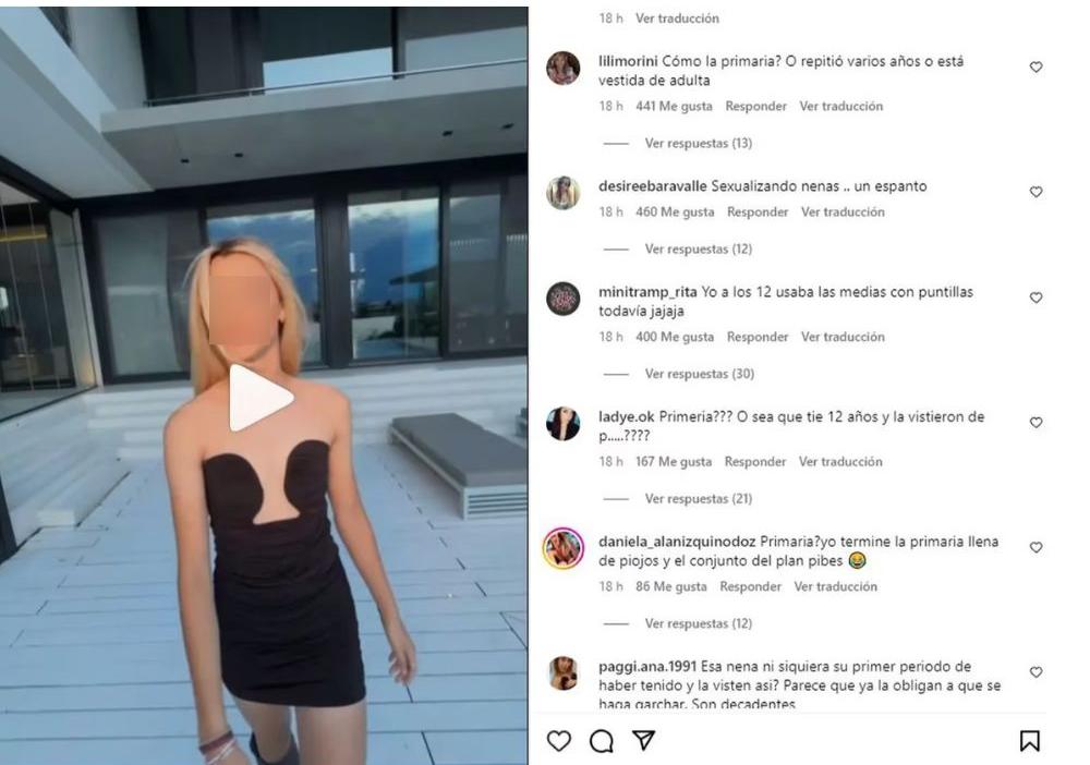 Los usuarios de Instagram acusaron a Natalie de 