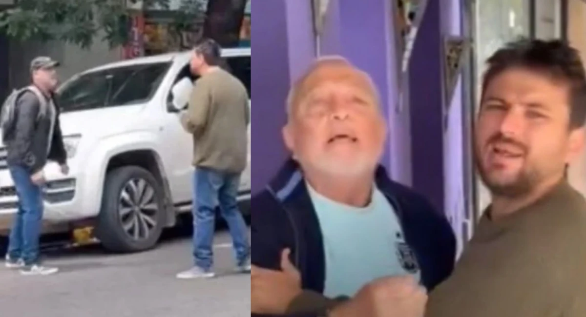 Juan Grabois sufrió un fuerte escrache mientras tomaba un café con su padre