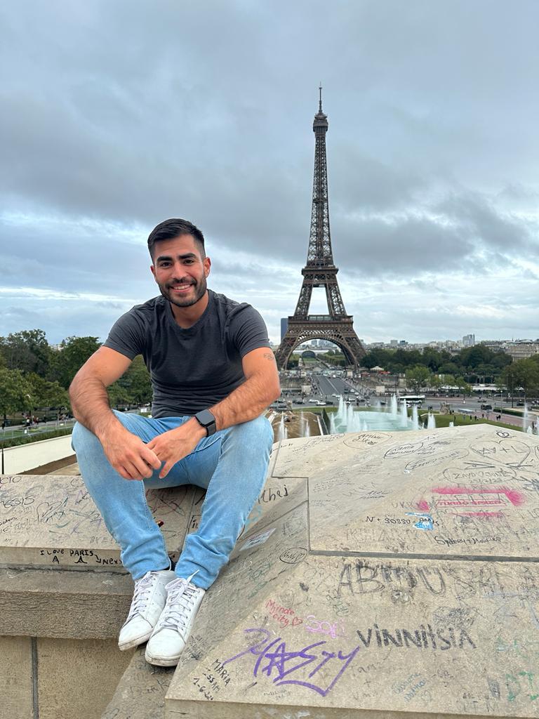 CONOCIENDO. El jugador de pádel en sus momentos libres aprovecha para recorrer Europa. 