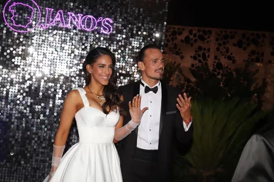 Celeste y Christian se casaron por civil y por iglesia