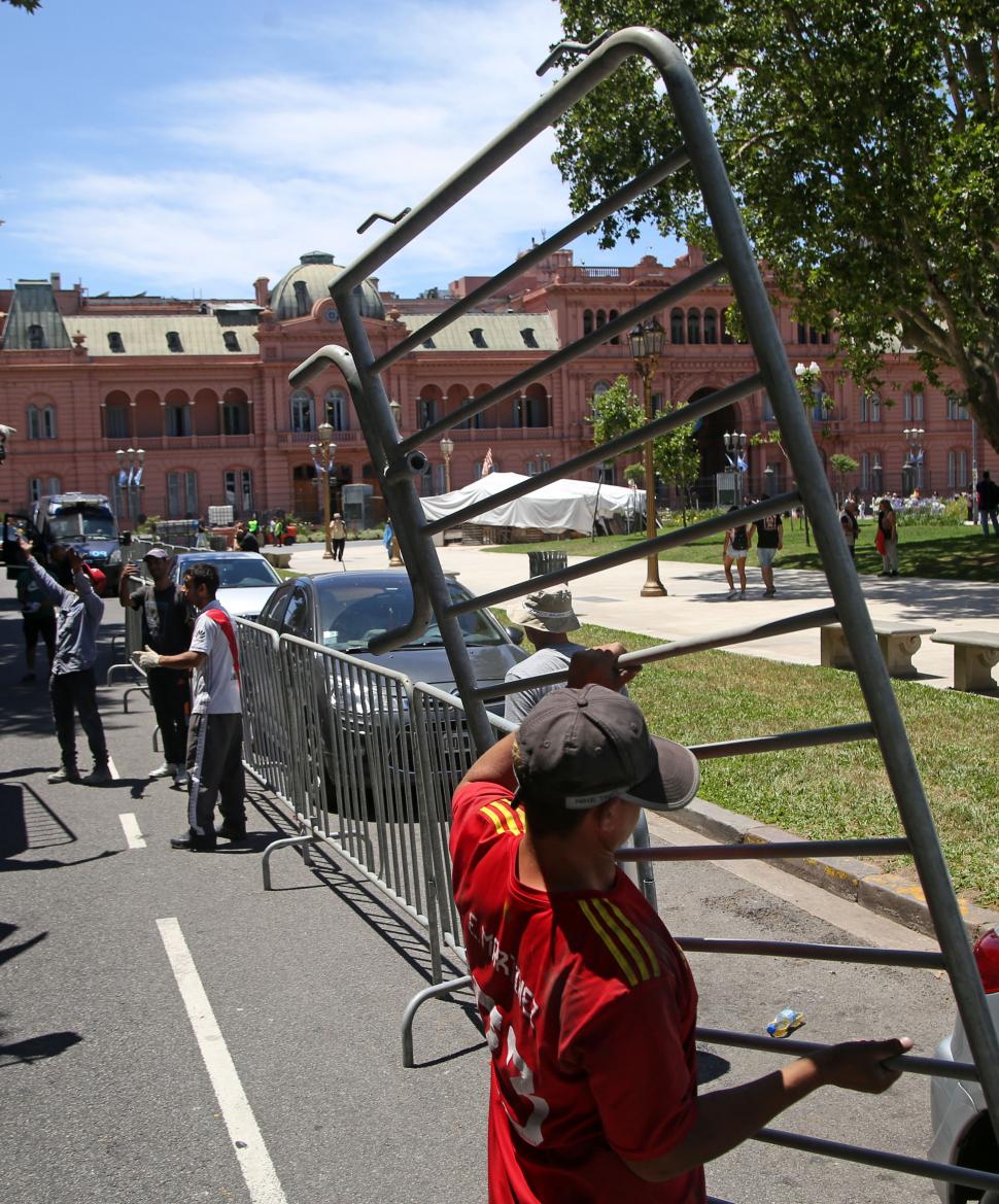 PREVENCIÓN. A las 17.30 jurarán los ministros en la Casa Rosada.