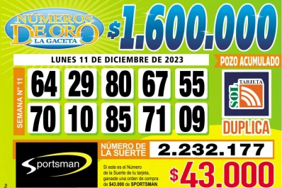 Los Números de Oro de LA GACETA