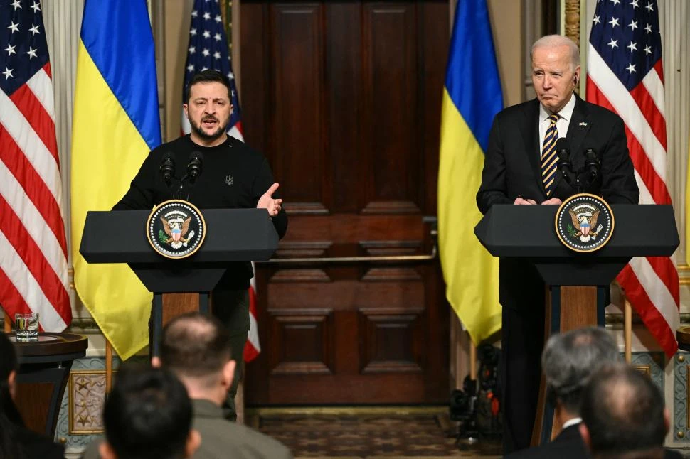 Zelensky en Washington: pide ayuda a los legisladores