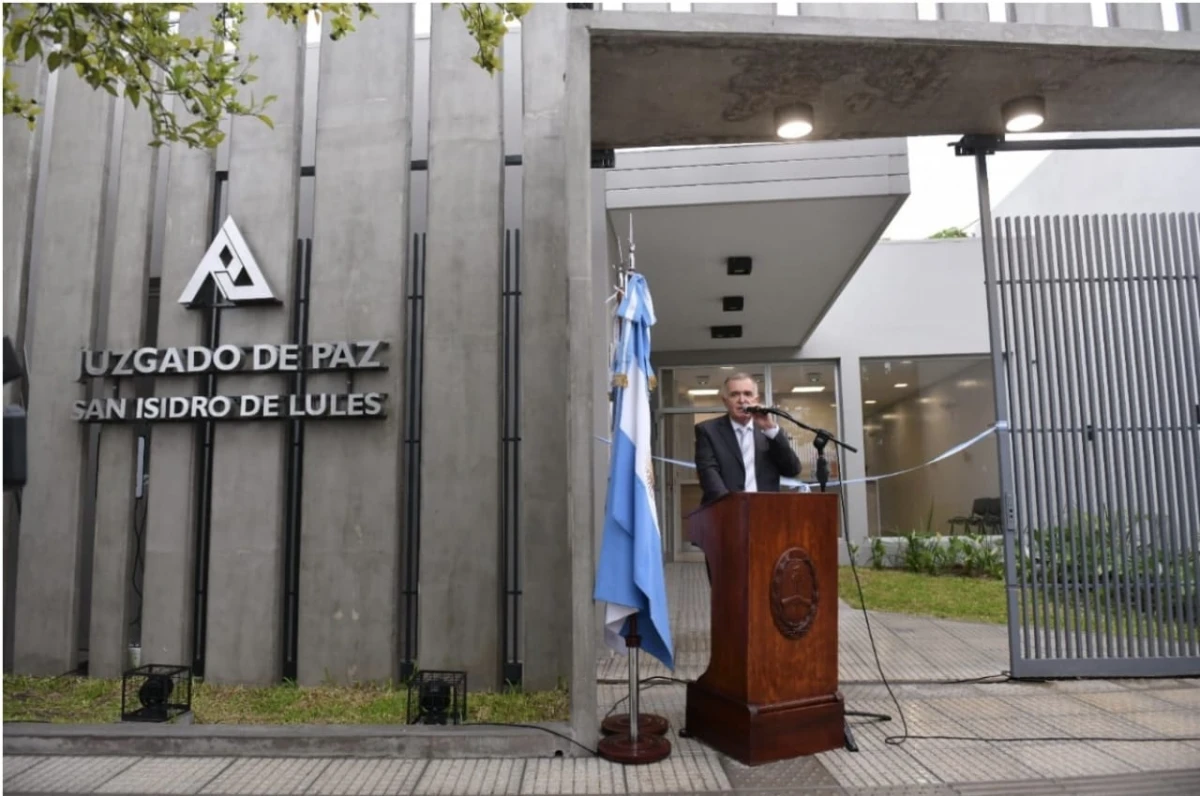 JALDO INAUGURANDO EL JUZGADO DE PAZ, EN LULES