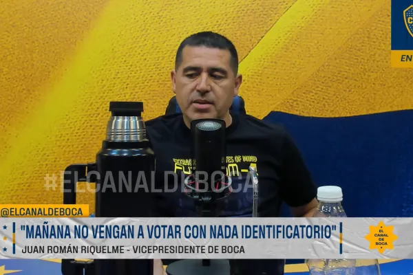 Riquelme: Nunca vi una mugre tan clara como la que estamos pasando