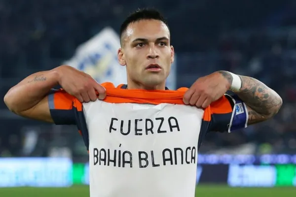 Lautaro Martínez y su apoyo a Bahía Blanca desde Italia