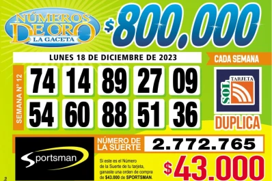 Los Números de Oro de LA GACETA