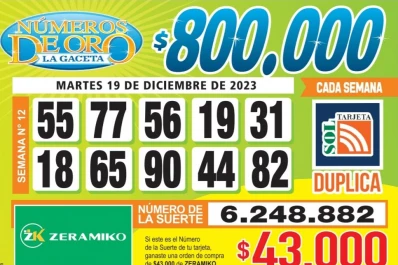 Los Números de Oro de LA GACETA