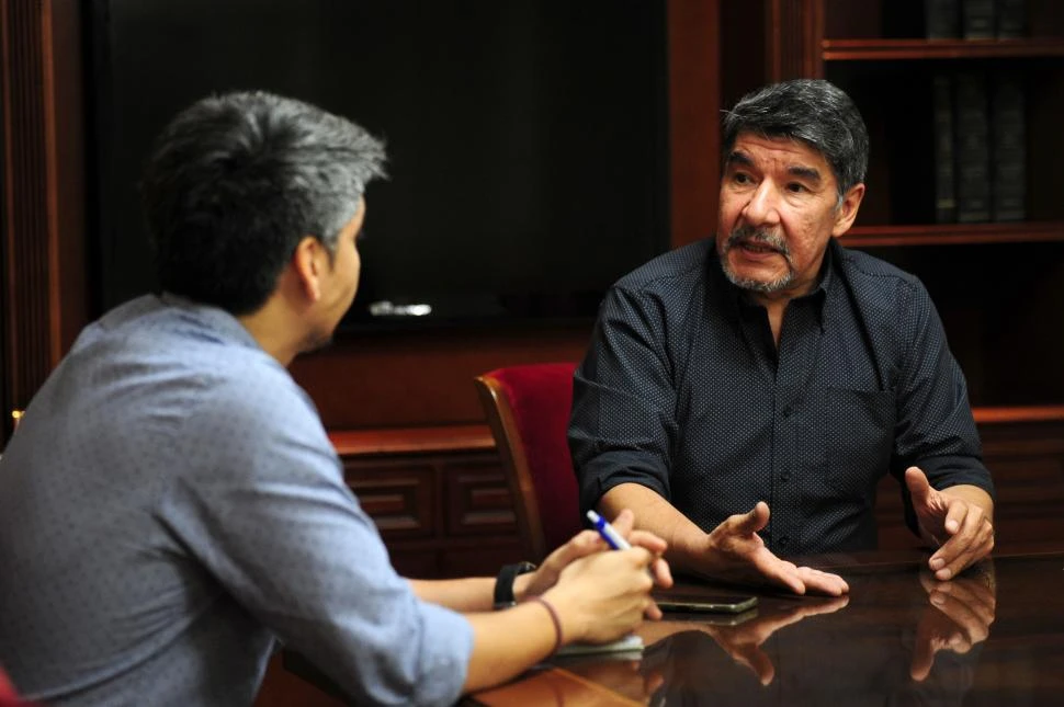 DESPACHO DE LA PRESIDENCIA. Acevedo remarcó en la entrevista que no hubo ocultamiento de las subas porque todo el debate se transmitió en vivo. la gaceta / foto de diego araoz