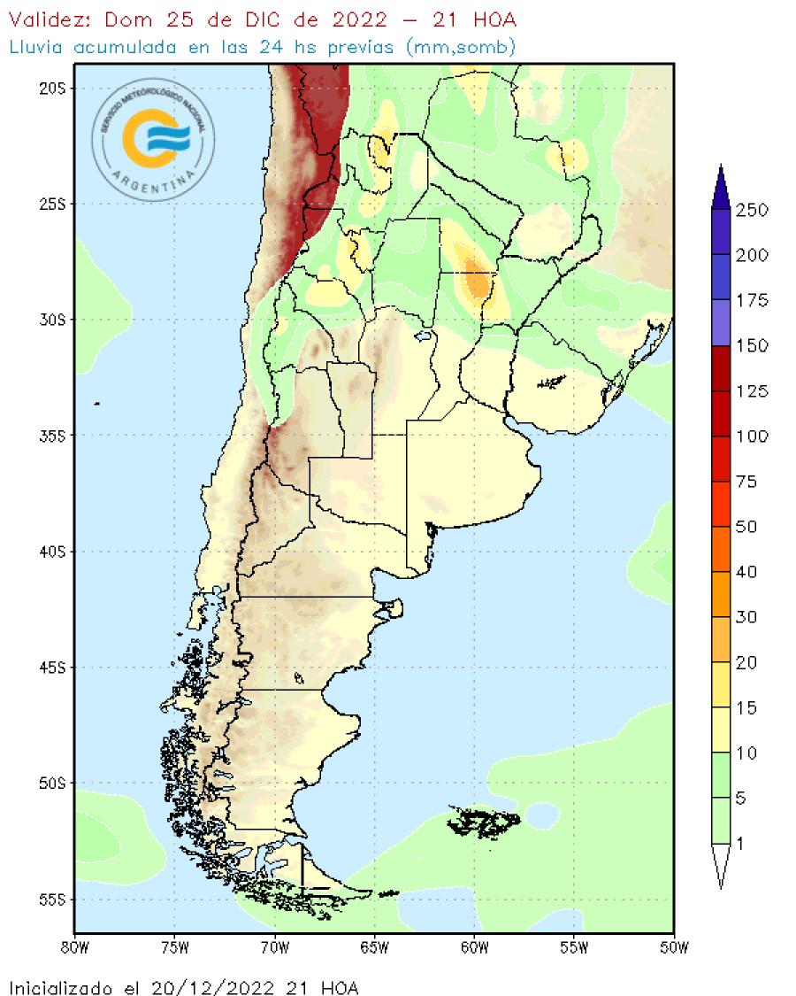 Así estará el clima en el país durante Navidad