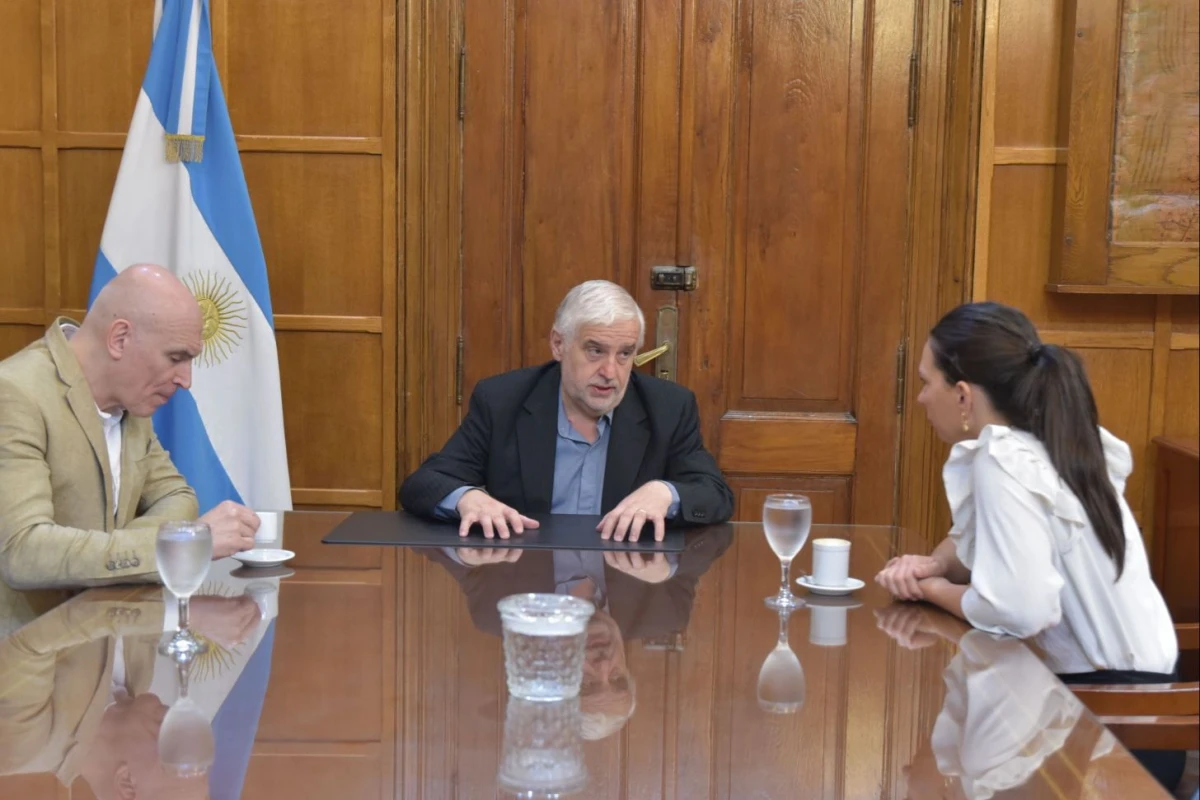 REUNIÓN. El encuentro entre Omodeo y Villela. 