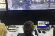 Javier Milei supervisó el operativo antipiquetes desde el Departamento Central de la Policía