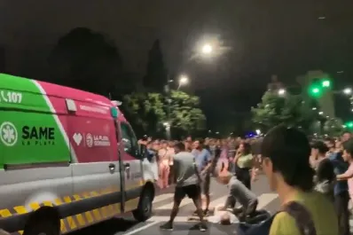 Un hombre se descompensó y murió durante la protesta contra Javier Milei