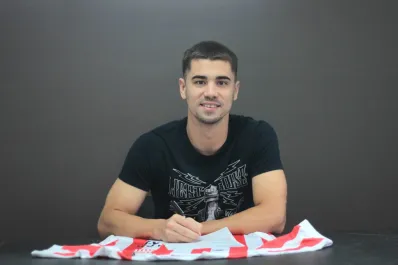 Matías García y Leonardo Monje, los primeros pasajeros en llegar a San Martín