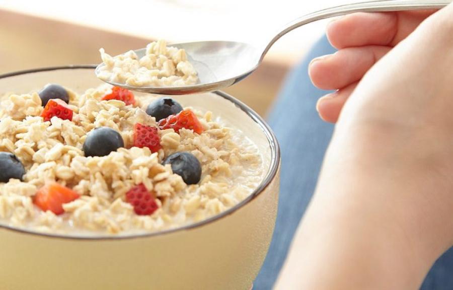 Avena con leche.