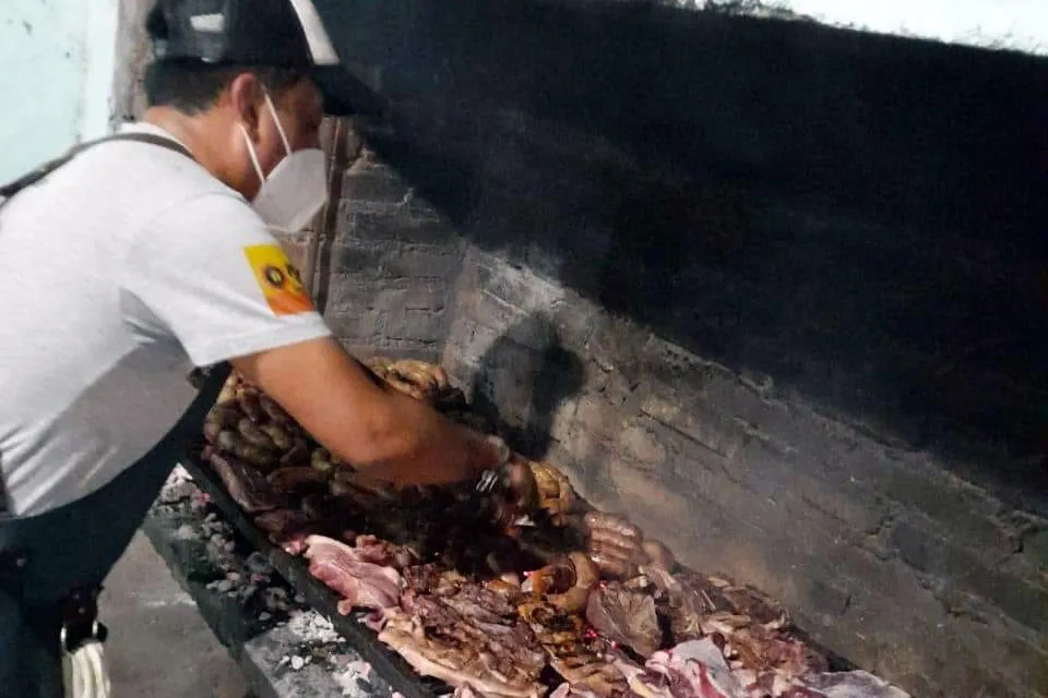 Asado solidario. Foto Un Plato Caliente