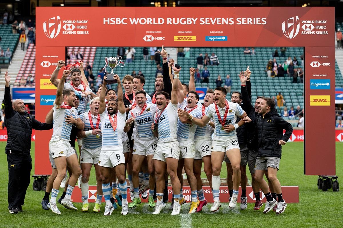 INOLVIDABLE. Los Pumas 7's ganaron el Seven de Londres y fueron subcampeones del Circuito Mundial por primera vez.