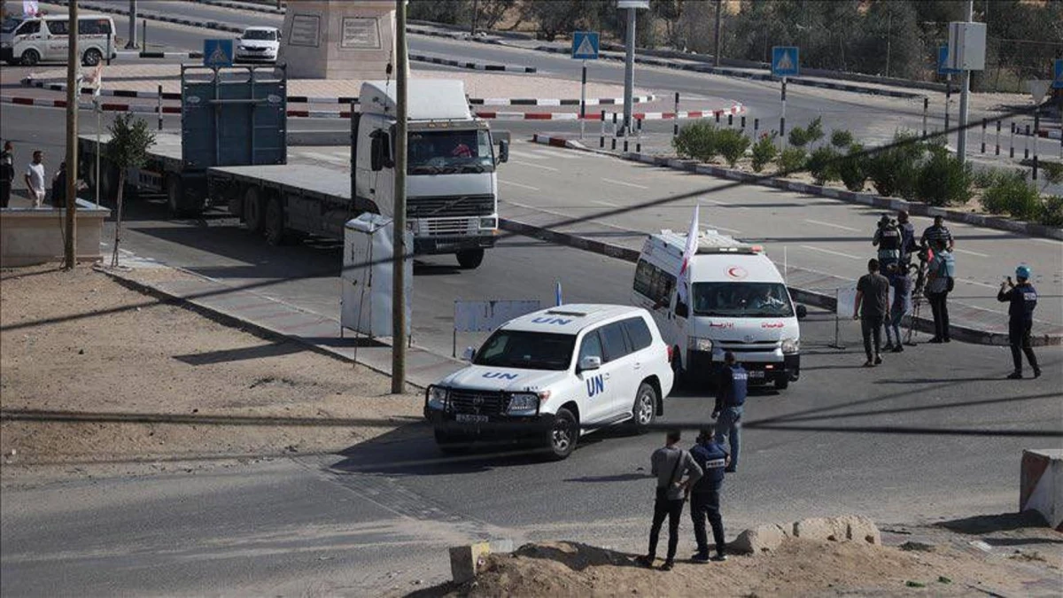 Convoy humanitario de la ONU. FOTO X @FalasAbuAmal