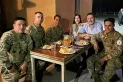 Luis Petri pasó Año Nuevo junto a Cristina Pérez en el Colegio Militar de la Nación