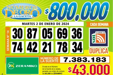 Los Números de Oro de LA GACETA