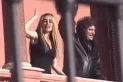Javier Milei y Fátima Florez saludaron desde el balcón de la Casa Rosada