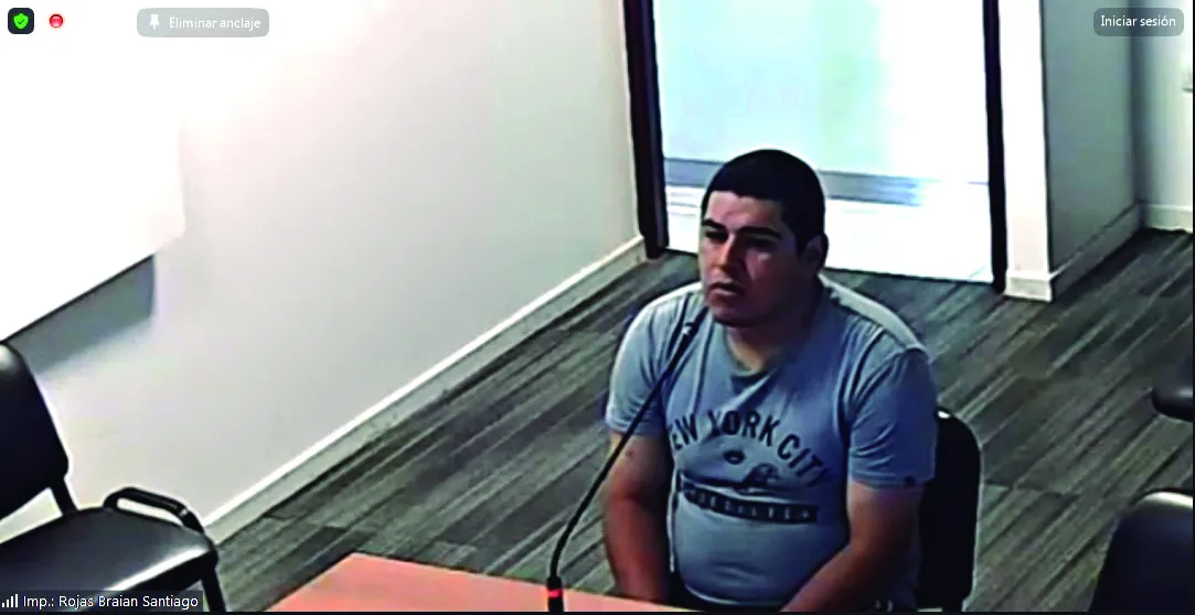 VARIAS IMPUTACIONES. Santiago Braian Rojas afronta cargos por homicidio, abuso de armas, amenazas y por violencia de género. Quedó detenido.
