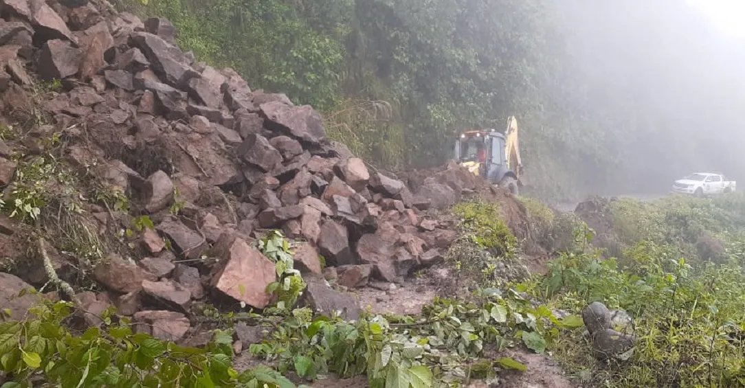 Catamarca: la ruta a Las Estancias está cortada por derrumbe