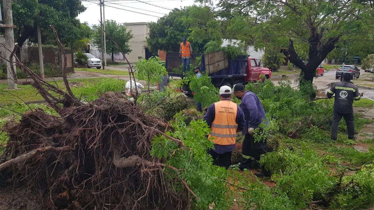 Fuerte temporal en Formosa