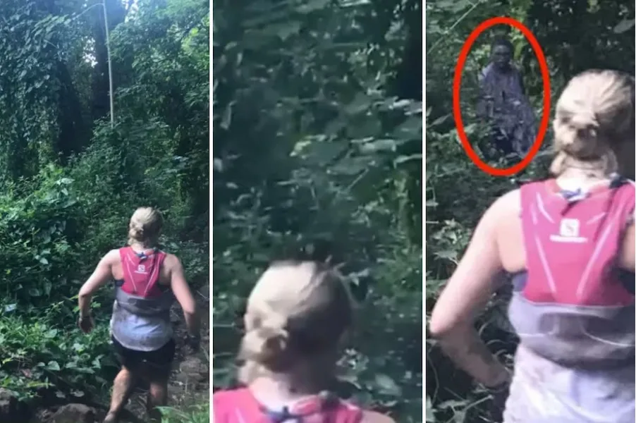 Suceso paranormal en Hawái: una joven corredora se topó con un entidad que la hizo abandonar la carrera