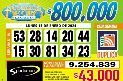 Los Números de Oro de LA GACETA