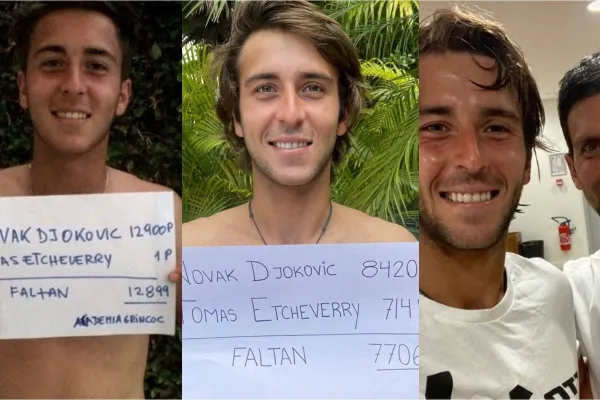 Fantástico, así definió Djokovic al platense Etcheverry tras eliminarlo del Abierto de Australia