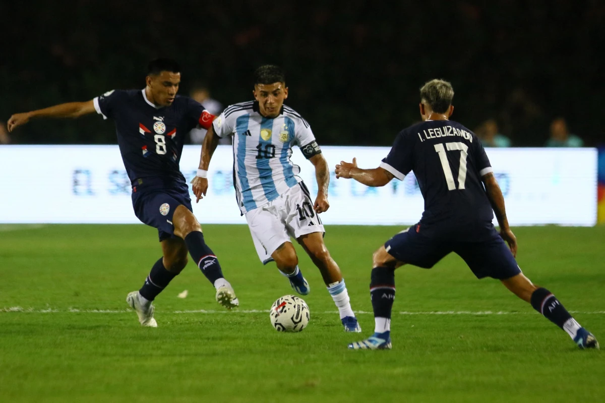 EXPERIENCIA. Thiago Almada, fue campeón en Qatar 2022, es el capitán de la selección Sub 23.