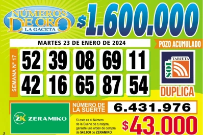 Los Números de Oro de LA GACETA