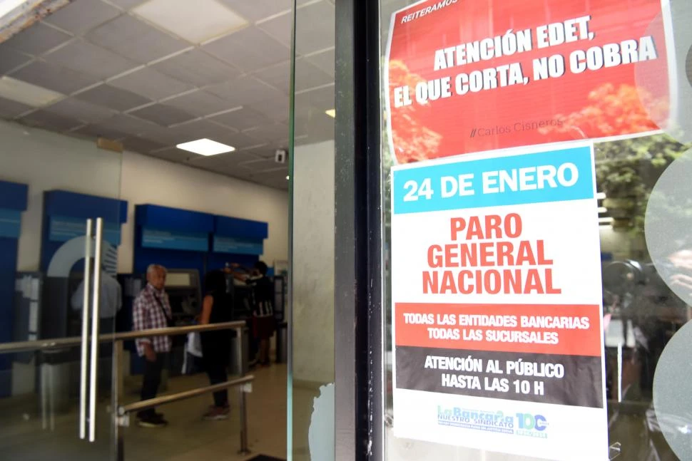 PLAN DE LUCHA DE LOS TRABAJADORES. La central obrera nacional esperó pocos días para implementar la primera medida de fuerza en esta gestión LA GACETA / FOTO DE ANALIA JARAMILLO