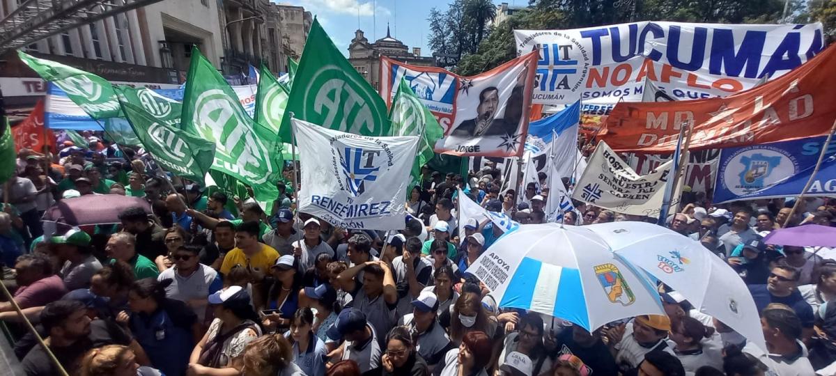 MARCHA DE GREMIOS EN TUCUMÁN. Foto de LA GACETA / Por Analía Jaramillo