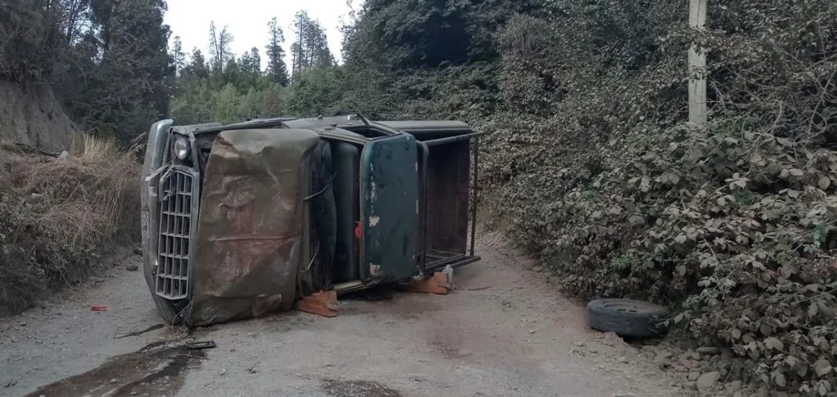 La camioneta habría tenido problemas mecánicos.