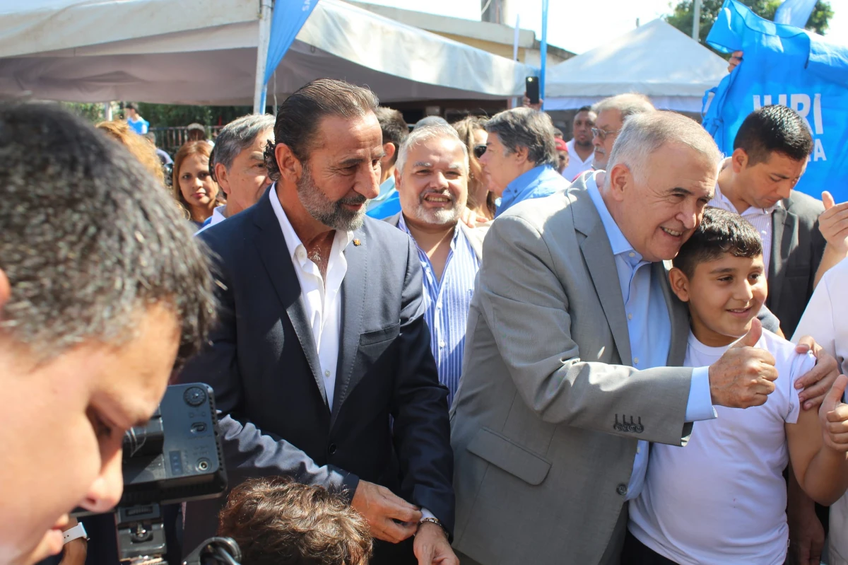 EN RECORRIDA. Fernando Juri, junto al gobernador Osvaldo Jaldo. Foto de Archivo