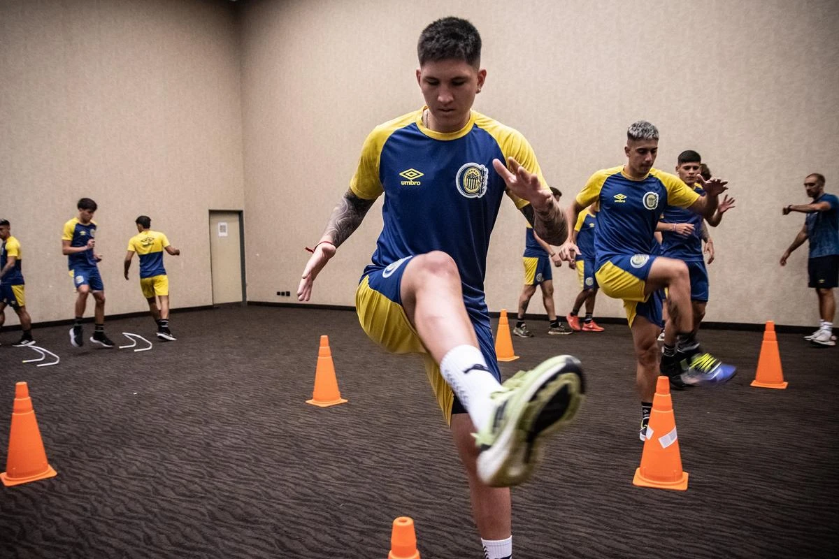 Último entrenamiento de los visitantes