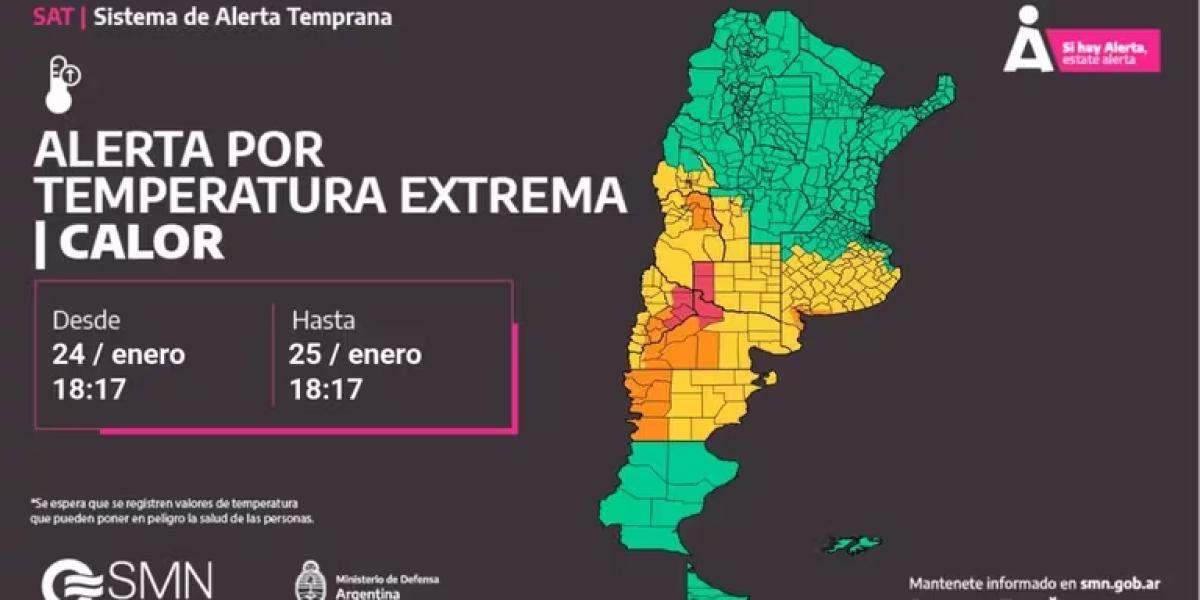 Rige una alerta meteorológica nivel rojo por calor extremo para tres provincias