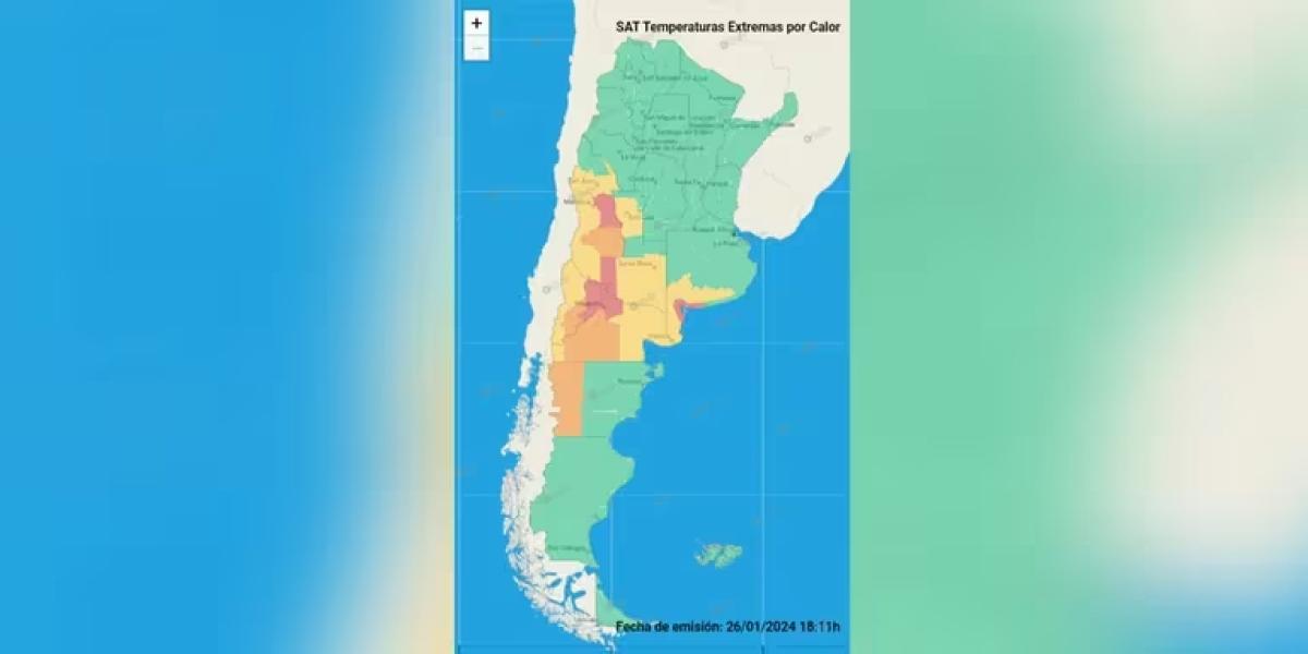 Rige una alerta meteorológica nivel rojo por calor extremo en cinco provincias